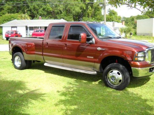 Loaded 2006 f350 crew cab king ranch 4x4 diesel! low miles!!! very nice
