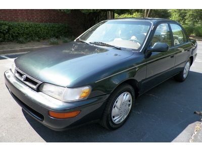 1996 toyota corolla dx southern owned gas saver epa est 33 hwy mpg no reserve