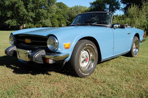 1975 triumph tr6 blue with black interior. well sorted great running example