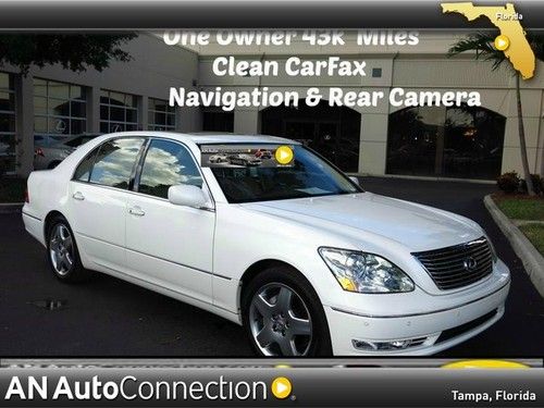 Lexus ls 430 with navigation one owner clean carfax 43k miles