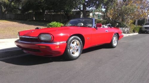 1994 jaguar xjs cabriolet 6.0 stunning red with cream int.