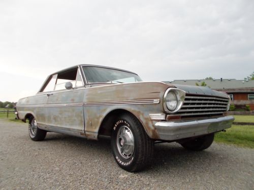 1963 nova ss survivor, never repainted, barn find,chevy ii, runs and dr.