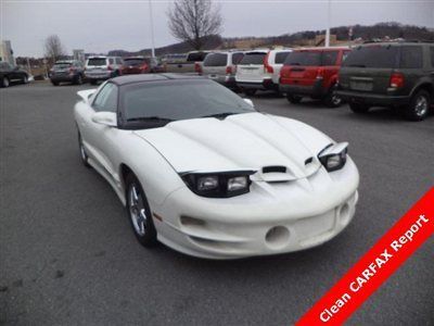 00 trans am, 5.7l v8, leather, clean carfax!, power package, removable roof!