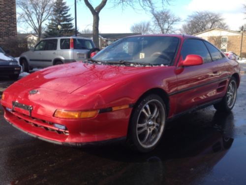 1991 toyota mr2 red 2door runs and drives ... automatic