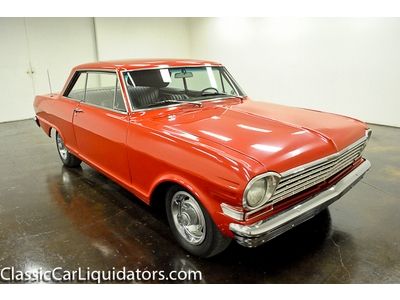 1964 chevrolet nova 350 automatic bucket seats red on black check this out