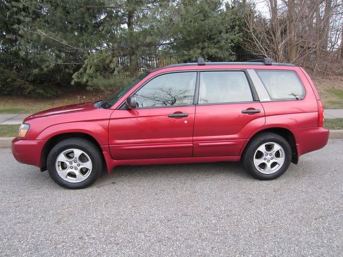 2004 subaru forester xs rare leather/panoramic roof runs 100% 1 owner