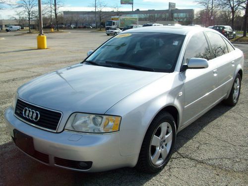 2002 audi a6 2.7t turbo quattro awd manual silver great condition no accidents