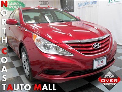 2013(13)sonata gls fact w-ty only 28k red/beige phone xm mp3 cruise save huge!!!