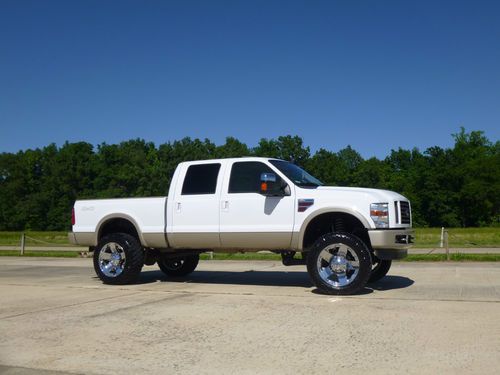 King ranch, 6.4 diesel, lifted, 22x12" wheels, 37" tires, navigation, sunroof