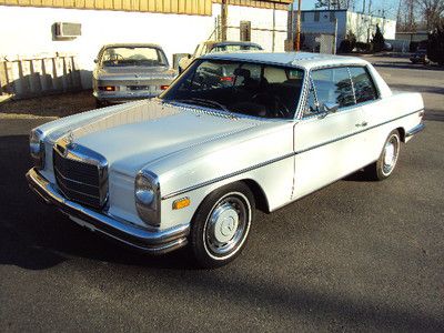 1970 mercedes 250c coupe - euro bumpers - runs and drives - restoration ready