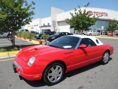 2003 ford thunderbird cnvrtble, 1 owner, very low miles, most desired color