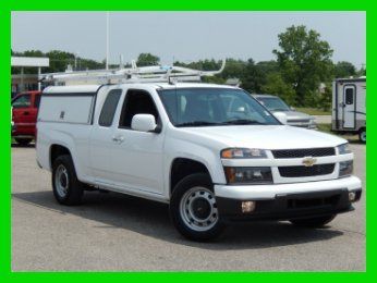 2012 used colorado extended cab  work truck with topper and ladder rack warranty