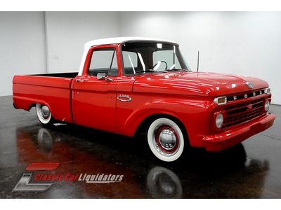 1966 ford f100 pickup air ride 390 v8 3 speed have to check this one out