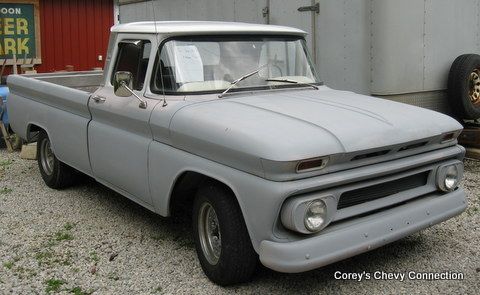 Vintage 1962 chevrolet pick up truck, 8' bed, clean ohio title: rat rod