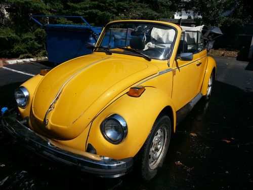 1976 vw beetle conertible - no reserve - in massachusetts