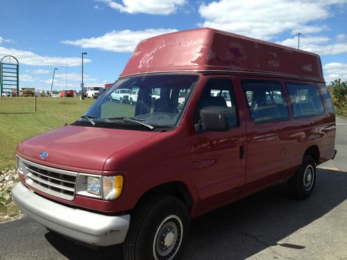 1992 ford club wagon raised roof van with remote controlled wheel chair lift