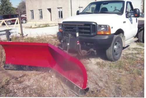 Ford plow truck-lots of pushes left with 10 foot v-blade plow