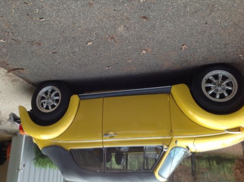 1979 vw beetle convertible sedan,yellow with silver flakes, new motor tires, etc