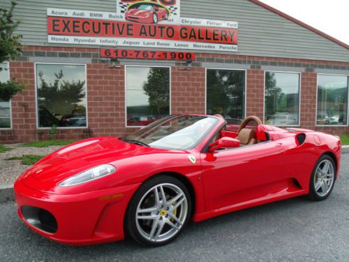 2005 ferrari 430 spider f430 red tan loaded low miles best price great driver