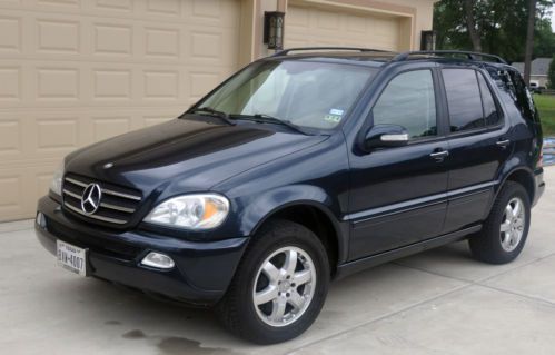 2002 mercedes-benz ml500 awd navigation moon alloys leather one owner ca car
