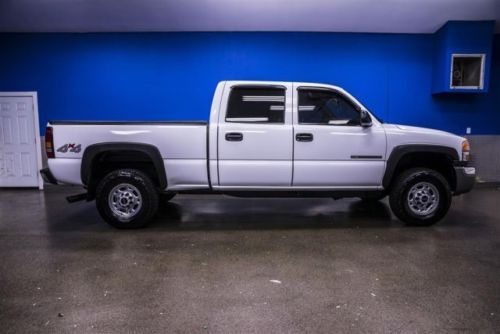 Low miles 62k 4x4 crew cab 6.0l v8 automatic bed liner leather trailer hitch