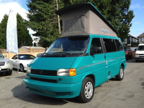 Classic vw pop top. sleeps 4. body good: green. interior great. many new parts.