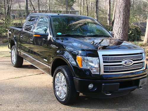 Immaculate, low-mileage platinum, ecoboost v6, 4wd, bk exterior, gray interior