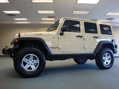 2012 jeep wrangler unlimited rubicon leather navi painted top every option lift!