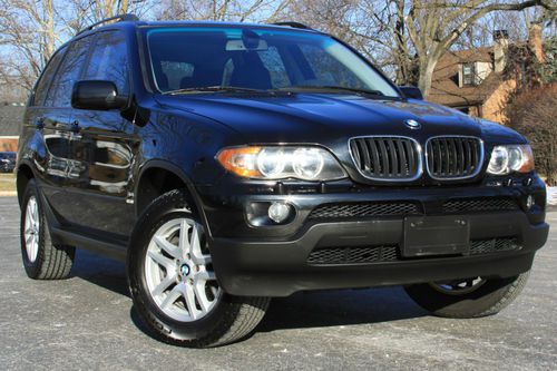 2006 bmw x5 3.0 black on black panoramic roof clean carfax history