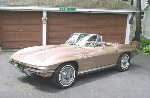 1964 corvette stingray convertible 327/365 horse numbers matching show car 2 top
