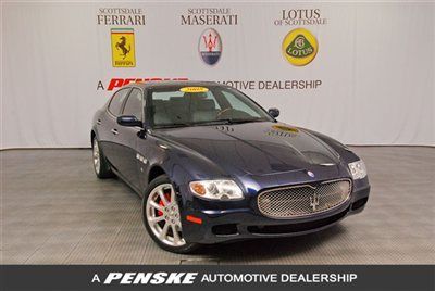 2008 maserati quattroporte executive gt~red calipers~blue piping~like 2009