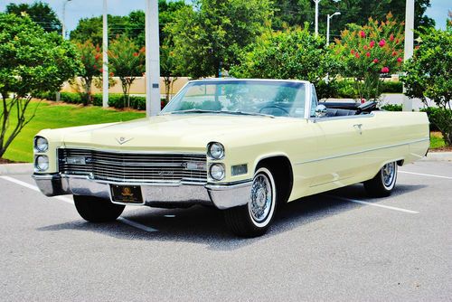 Simply beautiful 1966 cadillac deville convertible 59k loaded really nice car