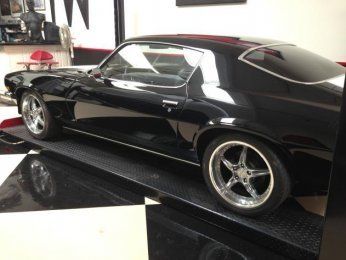 71 chevrolet camaro automatic coupe car 8 cylinder leather black