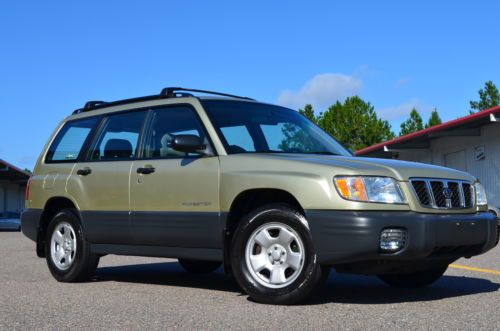 No reserve 2001 subaru forester l manual awd 4x4 5-speed very clean low miles