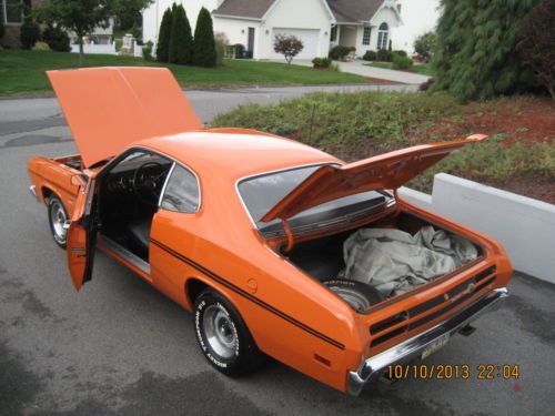 1970 plymouth duster 340 h code 4spd restored stroker motor 400hp pluse