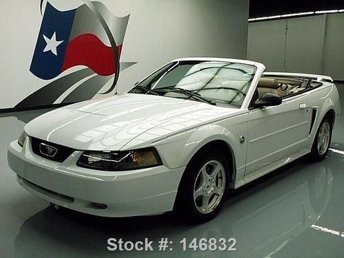 2004 ford mustang deluxe convertible auto leather 33k! texas direct auto