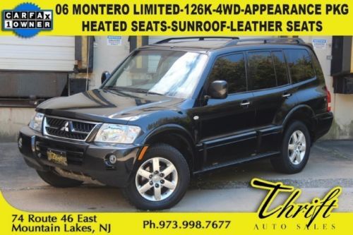 06 montero limited-126k-4wd-appearance pkg-heated seats-sunroof-leather seats