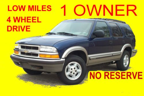 1999 chevy s10 blazer ls 4 wheel drive  1 owner very nice and well kept