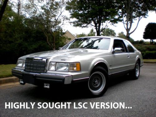 1988 lincoln mark vii lsc low miles-like a museum piece- best in us? documented