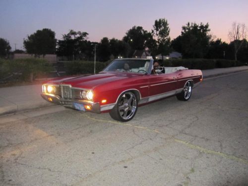 1972 ford ltd galaxy, red color, convertible