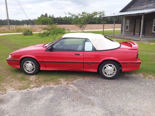 Fire red z-24 chevy convertible