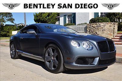 2013 bentley gt coupe. 2k miles. thunder blue over black. matte grey wheels.