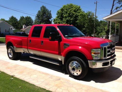 2008 ford f-450 lariat crew cab 4x4 with factory new 6.4 diesel under warrenty