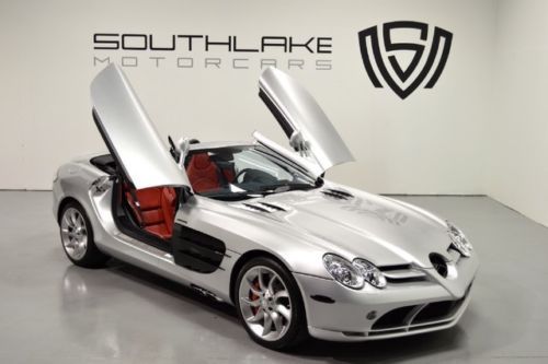 2008 slr mclaren roadster!! one of the last silver/red cars around!!  xxl driv