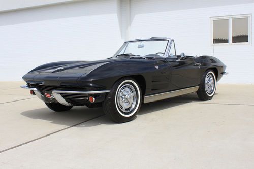 *** ncrs judged !!!! *** #'s matching *** 1963 triple black corvette !!!!