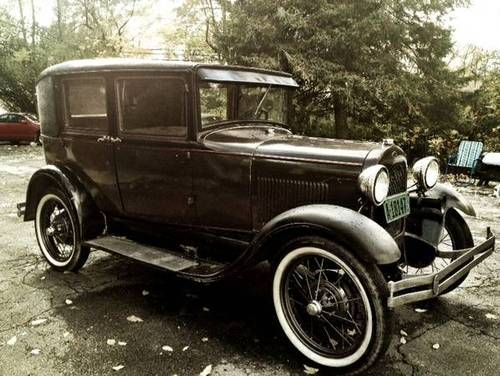 1929 ford model a leatherback fordor -  complete with extras