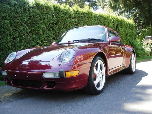 1996 porsche 911 carrera 4s coupe c4s arena red 38k miles pristine