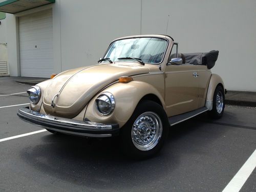 Vw super beetle karmann convertible 4 speed 1600cc fuel injected empi 77-78