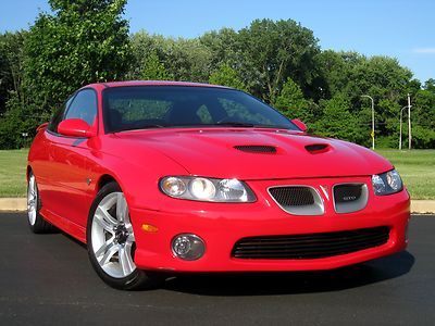2005 pontiac gto 6.0l 6-spd manual - g8 18' wheels - super clean!! - red/black