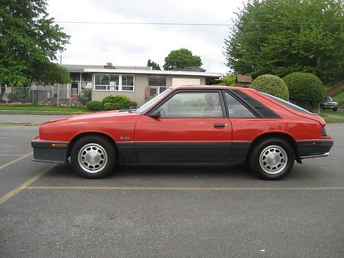 1986 mercury capri 5.0 hatchback 3-door 5.0l